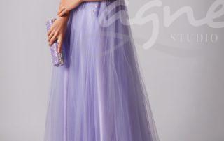 plesové šaty fialové