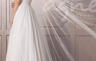 šifonové svatební šaty