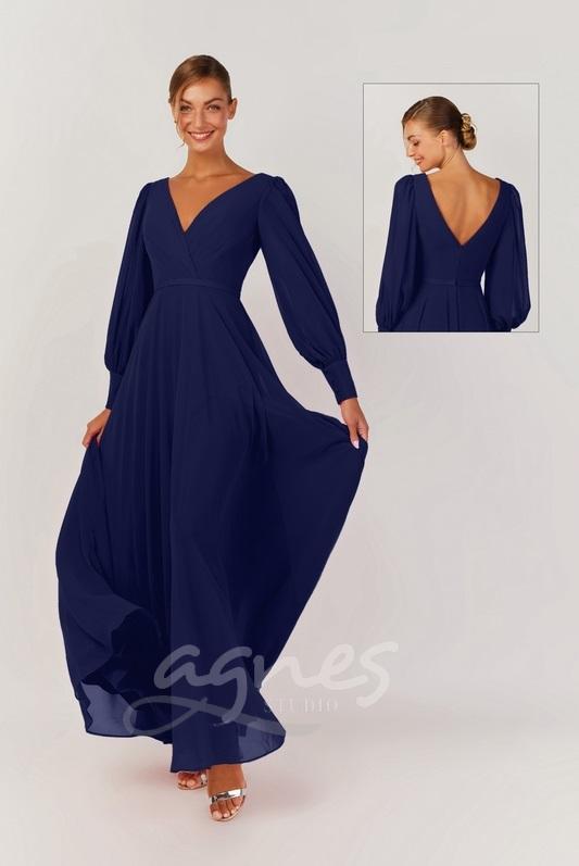 Spolecenske-saty-s-dlouhym-rukavem-Ny3363-navy