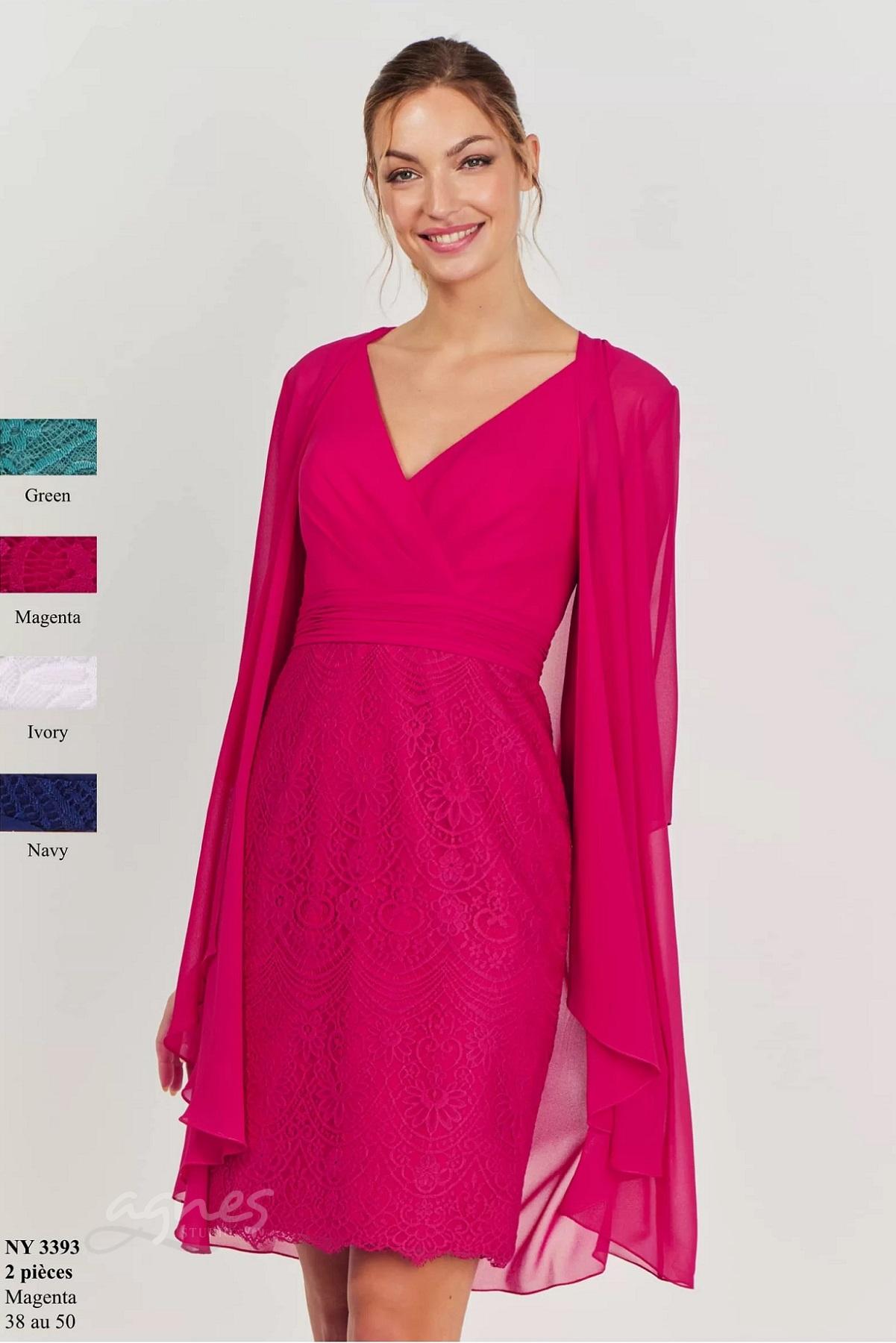 spolecenske-saty-kratke-pro-matku-nevesty-na-svatbu-NY3393-navy-ivory-green-magenta-modre-smetanove-mateve-fuchsiove-kratke