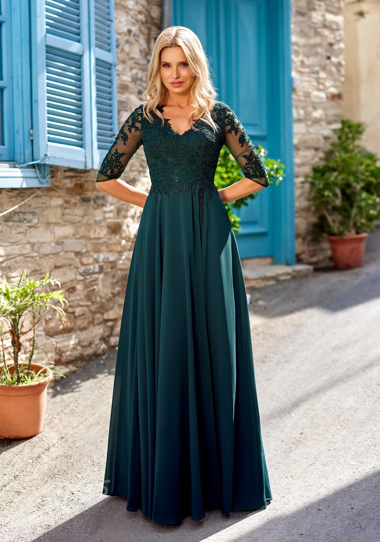 spolecenske-saty-na-maturitni-ples-s dlouhym-rukavem-s-sifonovou-sukni-zelene-CHK0817_Botanical Green_1