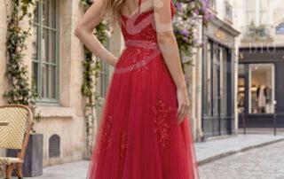 Studioagnes-a-linie-tylova-sukne-spolecenske-saty-s-flitry-rozparkem-CHK1276-salsa-red-cervene-bordo_4